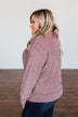 Meet Me By The Fireside Knit Sweater- Mauve Purple