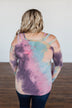 Many Ways To You Cold Shoulder Tie Dye Top- Multi-Color