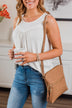 Sophisticated Looks Shoulder Purse- Taupe
