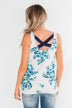 Escape To The Garden Floral Tank Top- Ivory