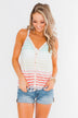 Laughing With You Tie Tank Top- Multi