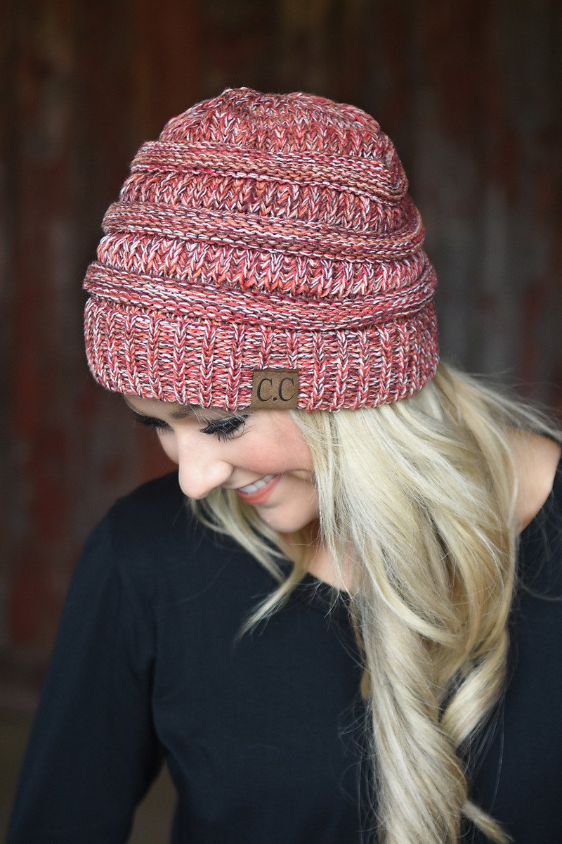 Red Speckled Beanie