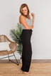 High Expectations Striped Jumpsuit- Black & White