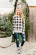 Winter Dreams Buffalo Plaid Top- Black & White