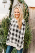 Winter Dreams Buffalo Plaid Top- Black & White