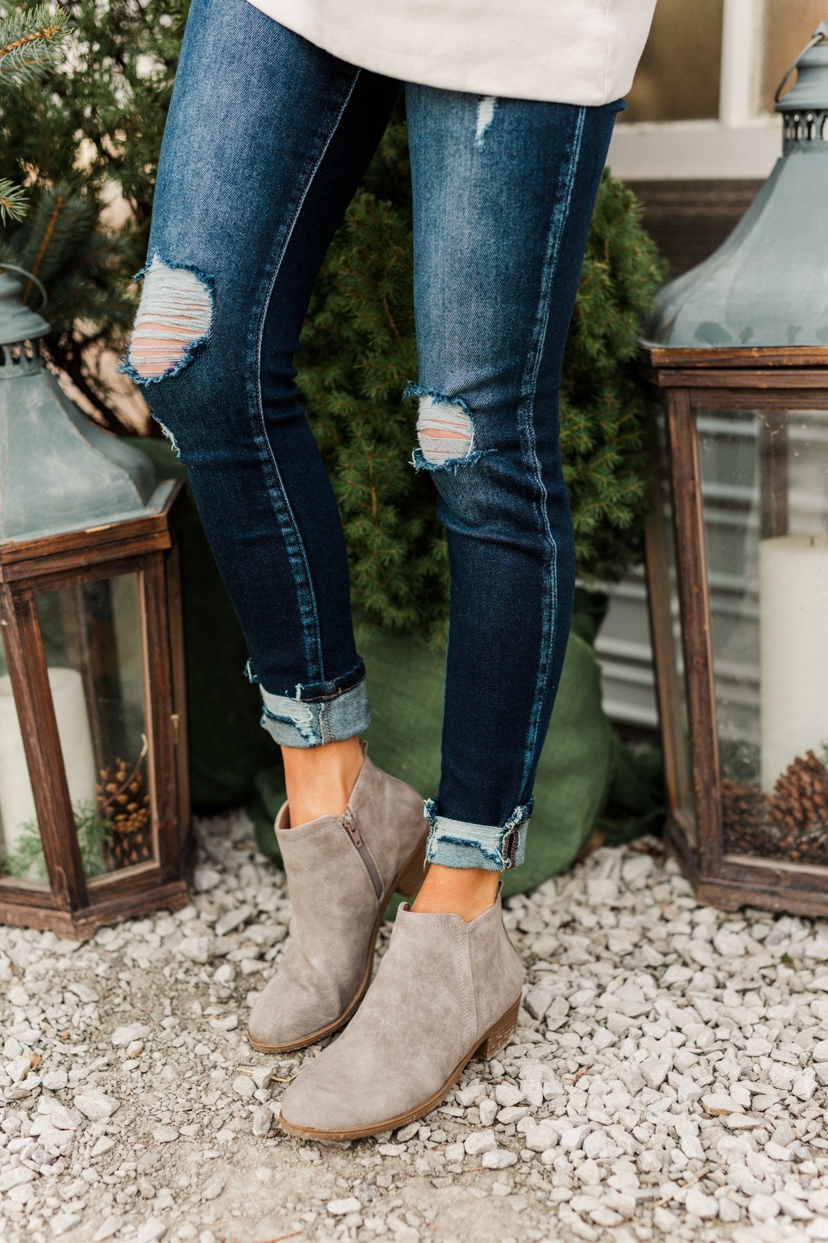 Sugar Trixy Booties Gray