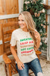"Sweaters, Crisp Air, Bonfires..." Graphic Tee- Beige