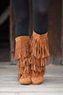 Rust Fringe Boots