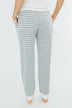 Cozy Striped Joggers- Heather Grey & Ivory