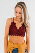 Beautiful Lace Bralette- Burgundy