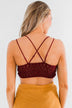 Beautiful Lace Bralette- Burgundy