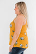 Sure as the Sun Floral Tank Top- Mustard