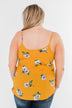Sure as the Sun Floral Tank Top- Mustard