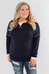 The Best Day Long Sleeve Top- Navy