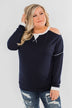 The Best Day Long Sleeve Top- Navy