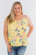Bright and Beautiful Tank Top- Yellow & Pink