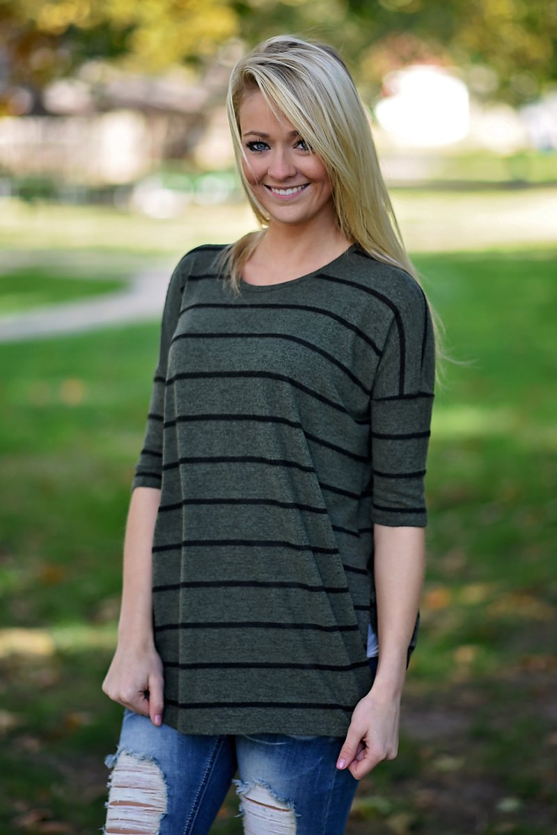 Striped To Perfection ~Olive