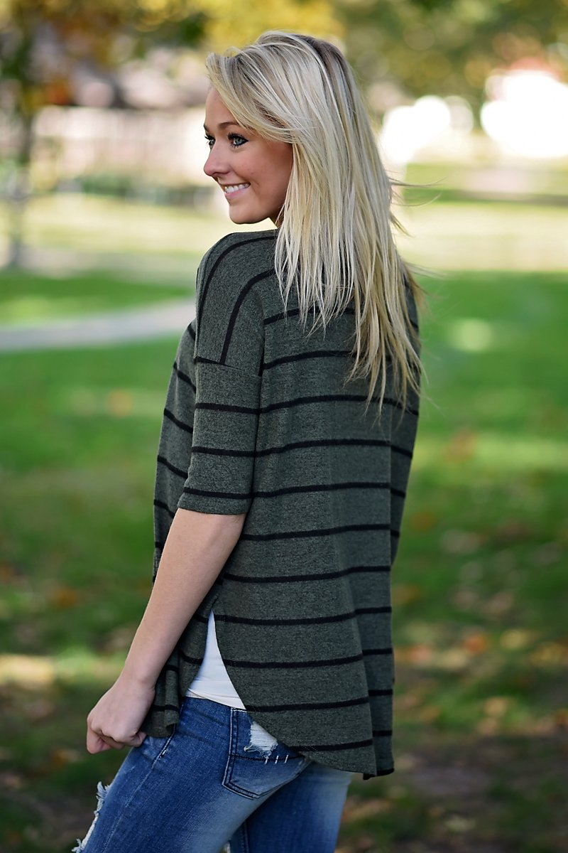 Striped To Perfection ~Olive