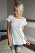 Stripes & Lace Top