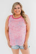 Multi-Colored Star Tank Top- Pink