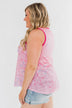 Multi-Colored Star Tank Top- Pink