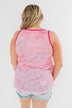 Multi-Colored Star Tank Top- Pink