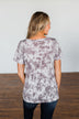 What Is Love V-Neck Tie Dye Top- Mocha