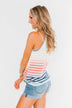 Laughing With You Tie Tank Top- Multi