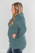 Give Me Time Zipper Pullover Top - Dark Teal
