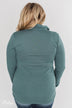 Give Me Time Zipper Pullover Top - Dark Teal