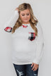 Tangled Up in Plaid Top- Ivory