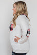 Tangled Up in Plaid Top- Ivory