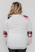 Tangled Up in Plaid Top- Ivory