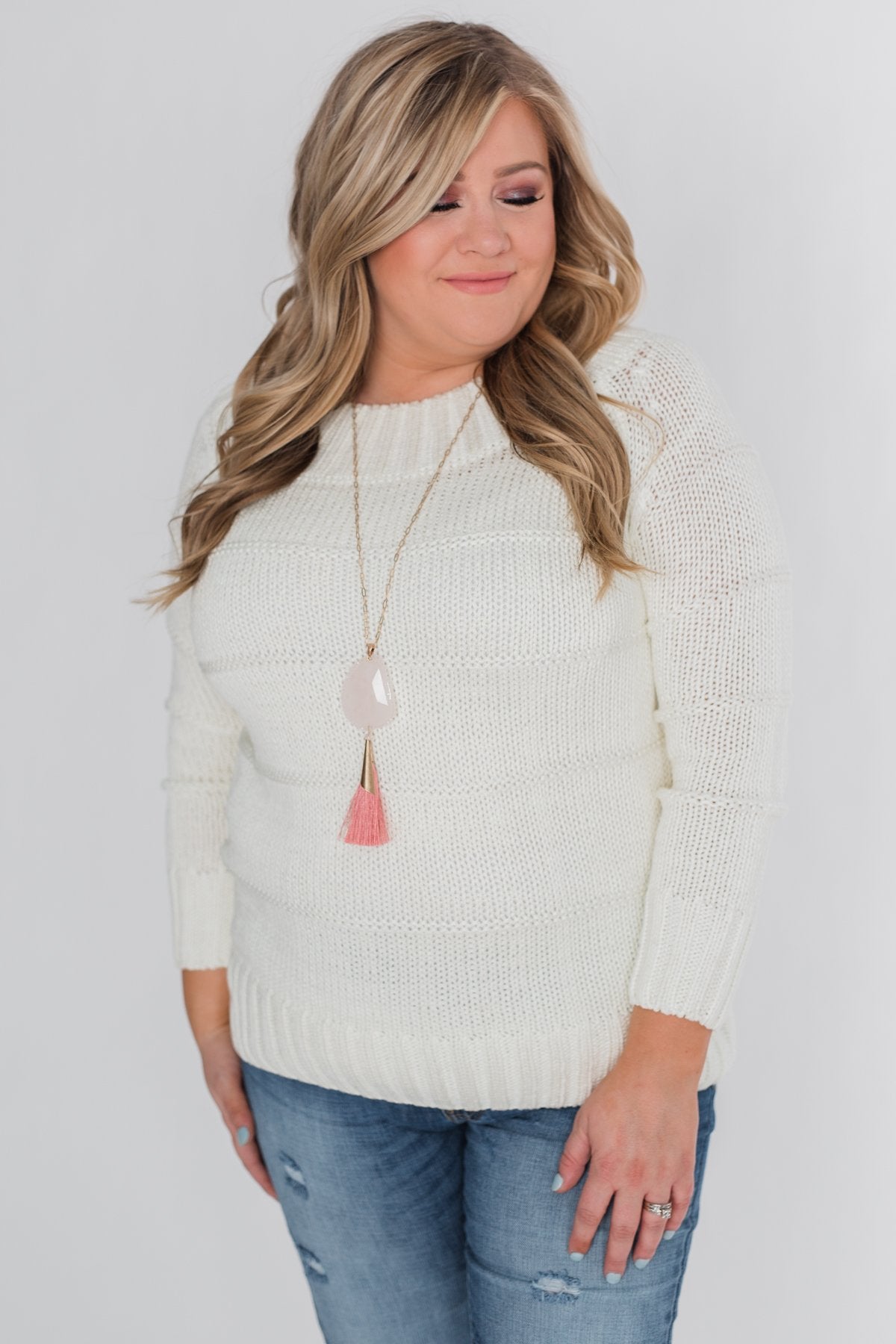 Cuddle Me Close Knitted Sweater- Ivory