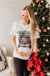 Jeep "Merry Christmas" Graphic Tee- White