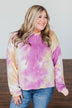 Anything But Simple Tie Dye Hoodie- Magenta, Yellow, Pink