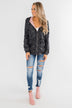Reversible Rain Jacket- Grey Leopard & Blush Pink