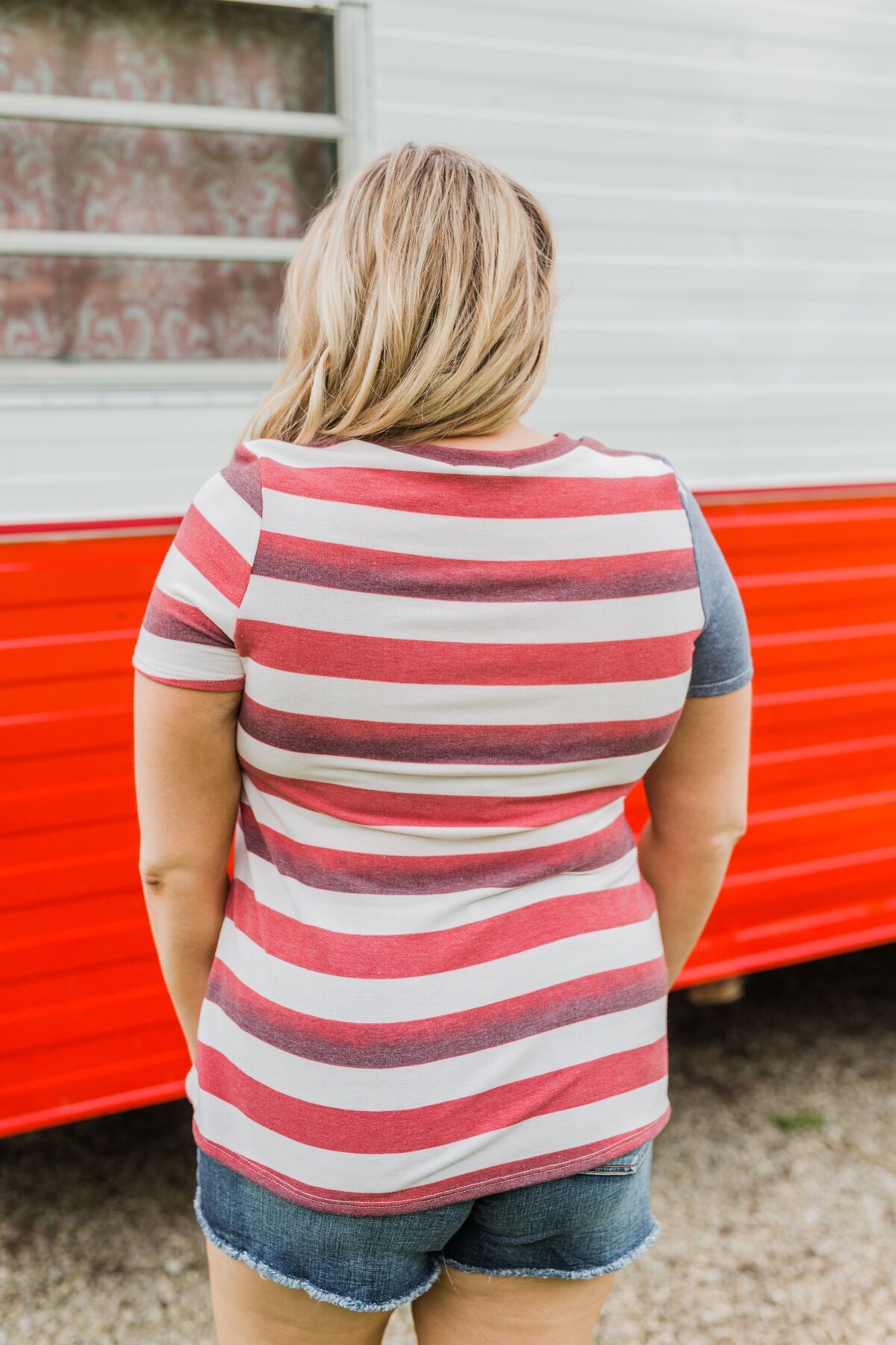 Feels Like Freedom Flag Print Top